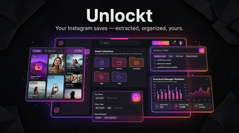 Unlockt (v6.7) — Instagram Saved Vaul screenshot 1