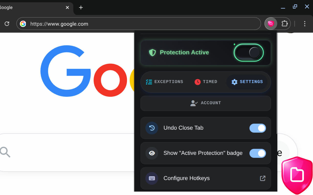 DecendTab：タブを閉じないでください - ガードとロックとして機能するスマートタブプロテクターメディア4