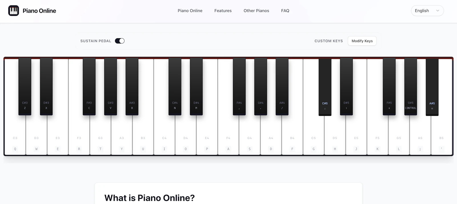  Virtual Piano screenshot 1