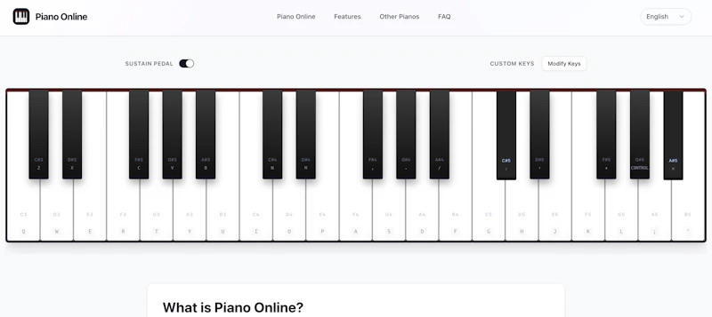  Virtual Piano screenshot 1