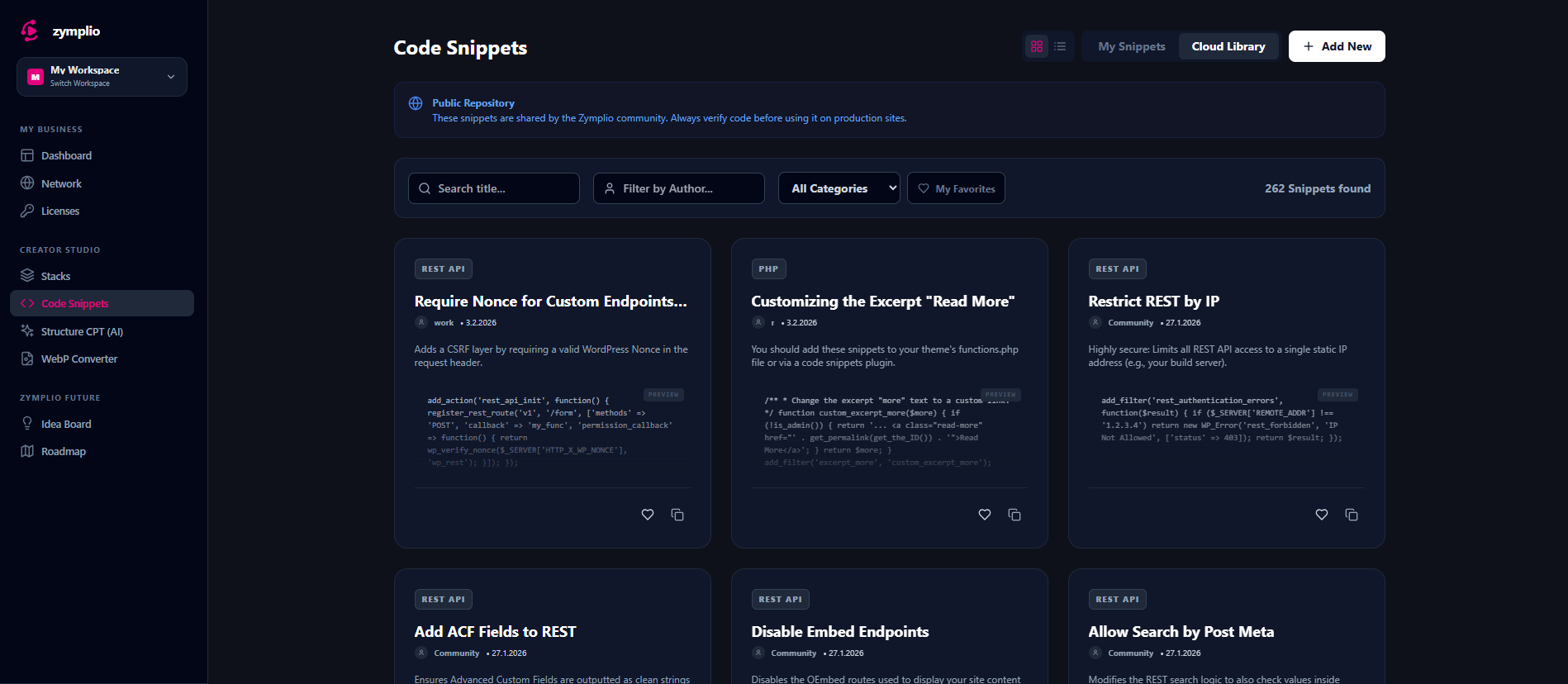 zymplio: Master your WordPress Stack gallery image