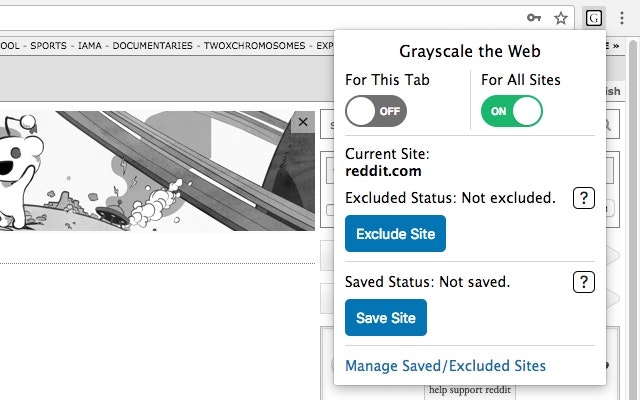 Grayscale the Web gallery image