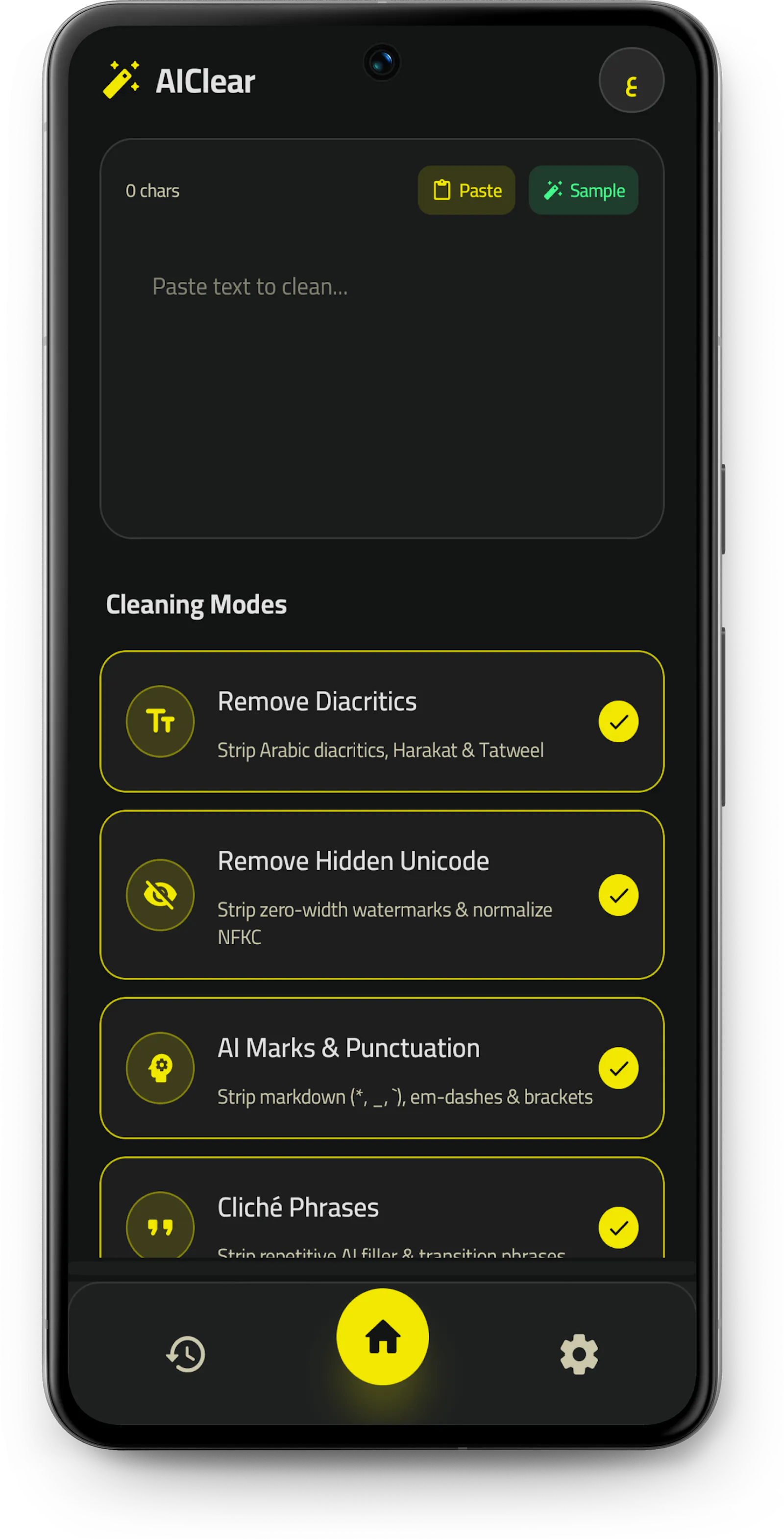 AIClear – AI Text Cleaner screenshot 1