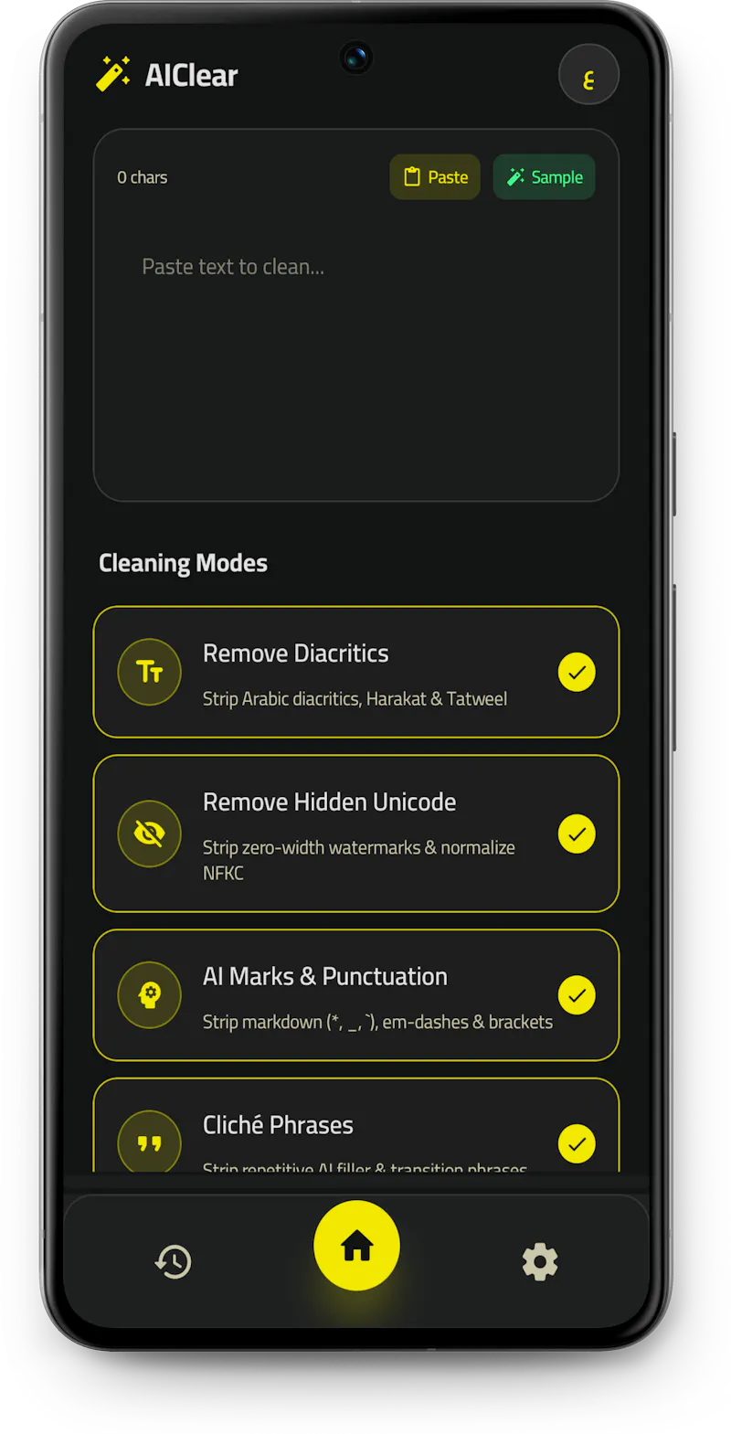 AIClear – AI Text Cleaner screenshot 1