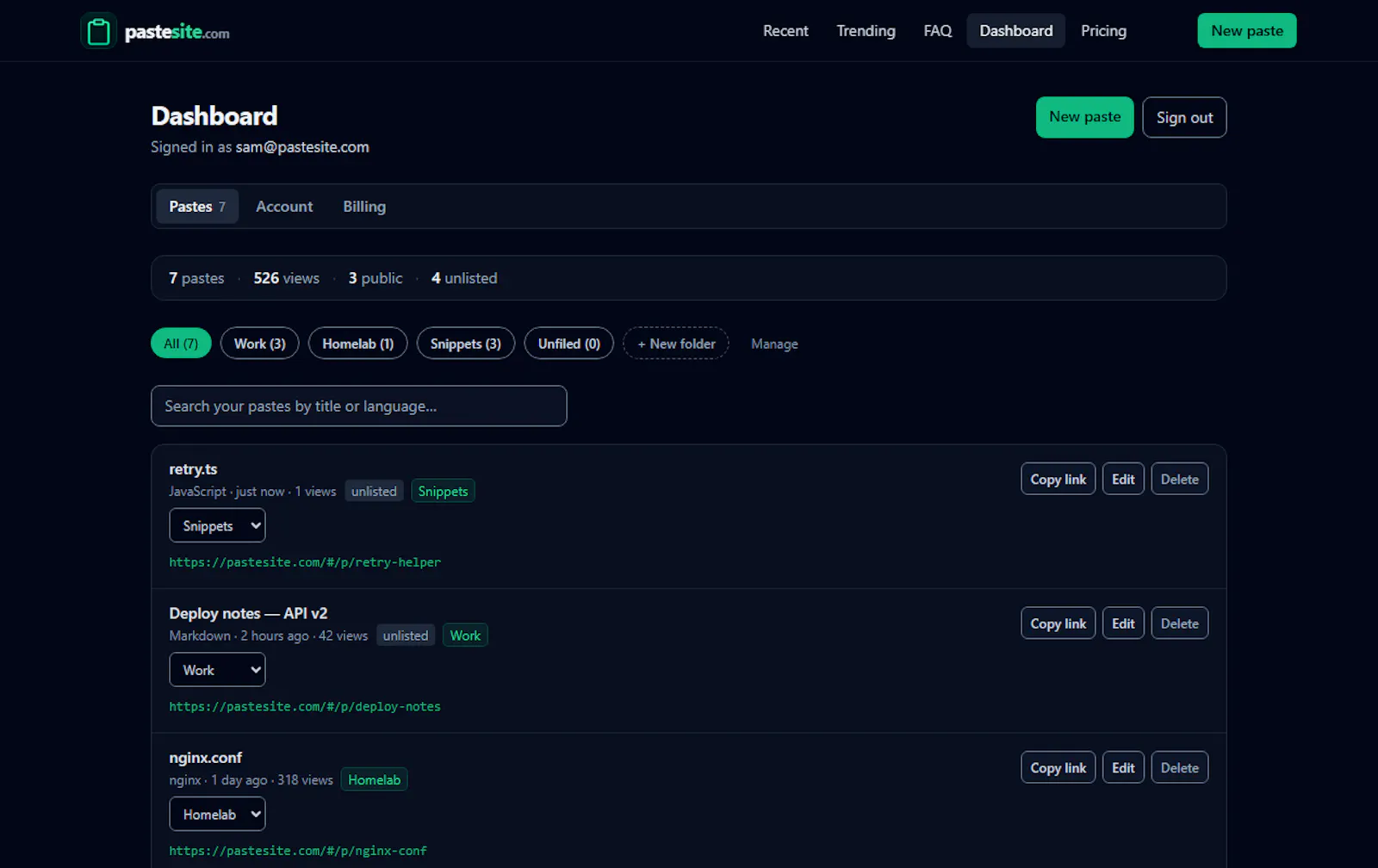 pastesite.com screenshot 4