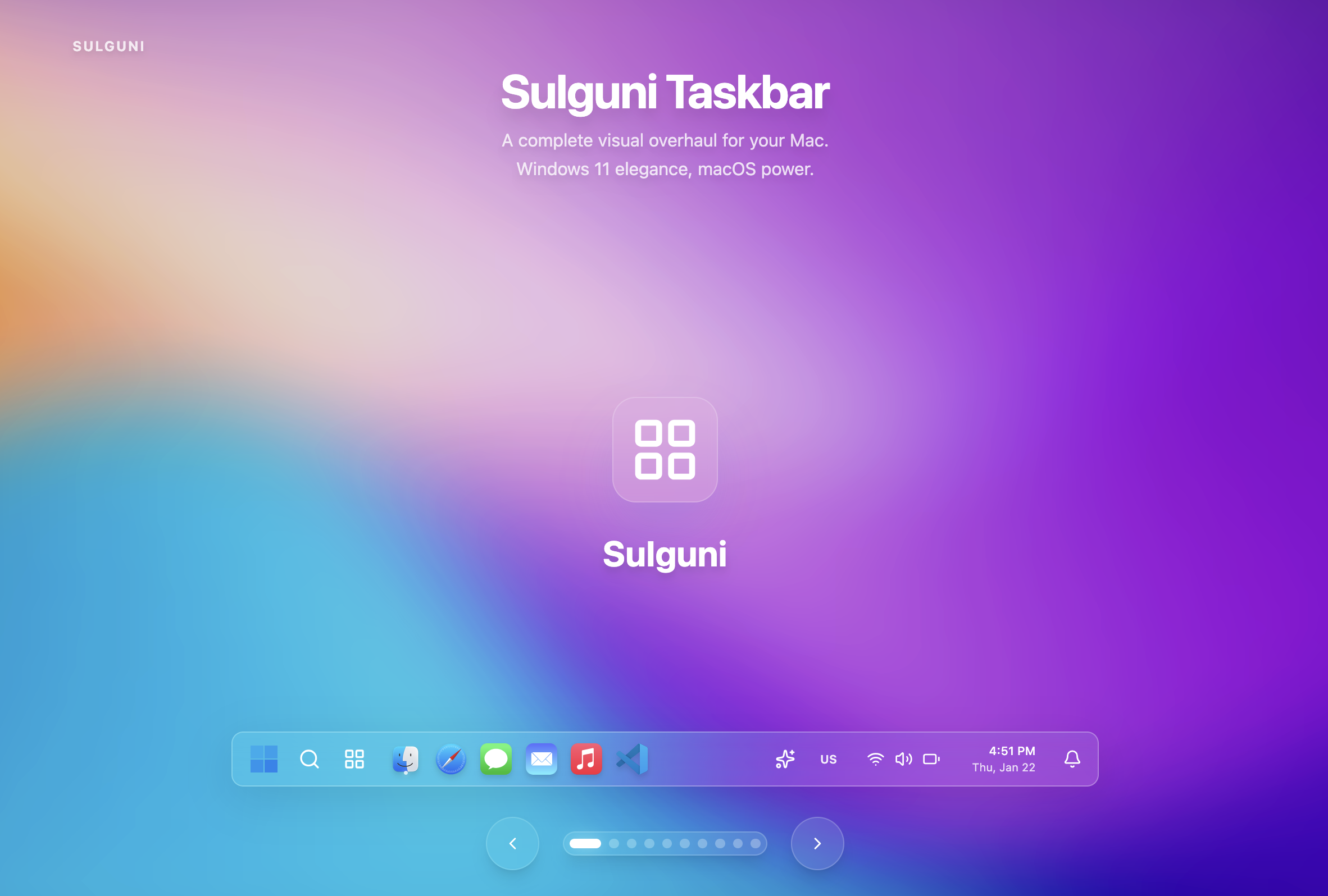 Sulguni Taskbar gallery image