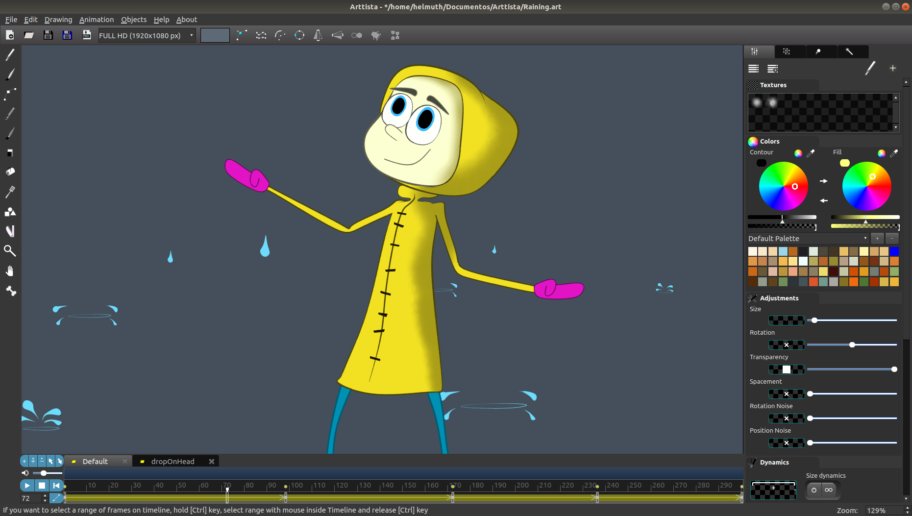 Artista - Ilustración vectorial y animación con un alma dibujada a mano media 3