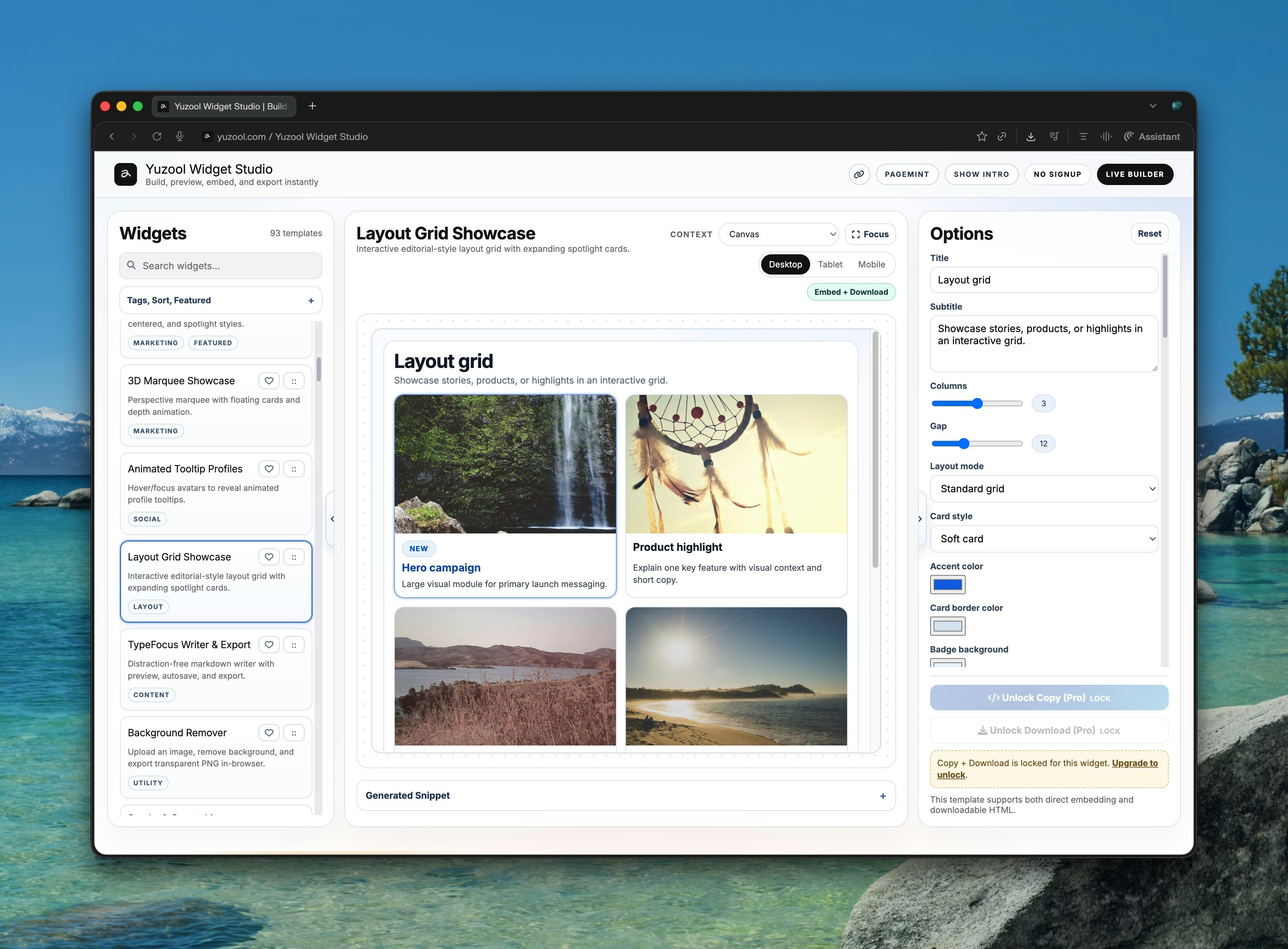 Yuzool Widgets gallery image