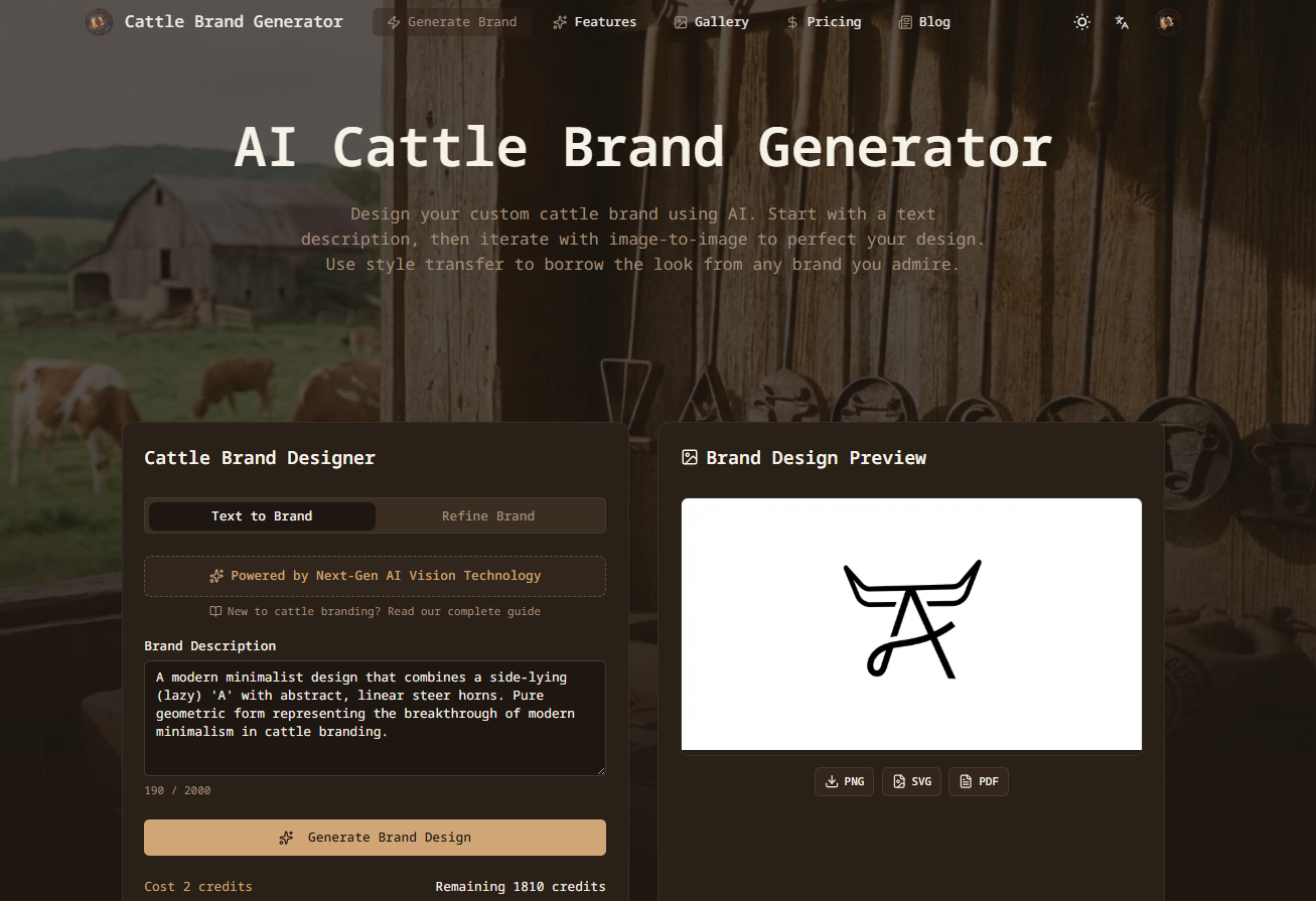 CattleBrandAI gallery image