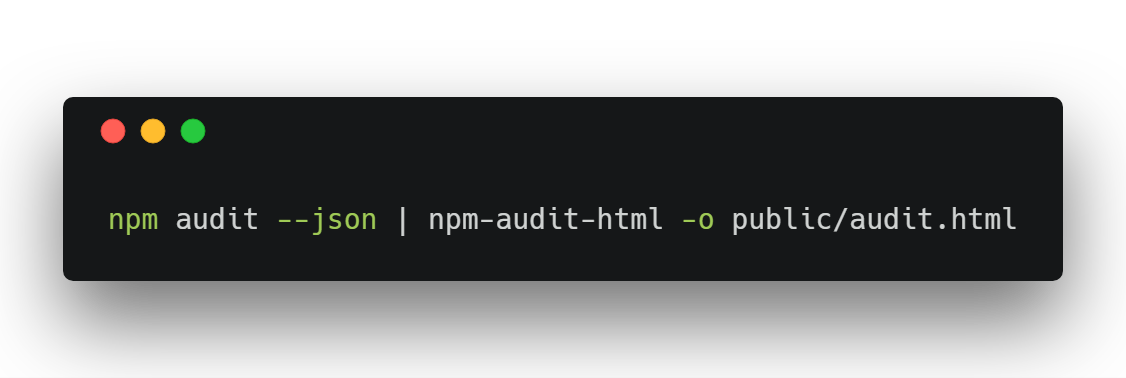 npm-audit-html gallery image