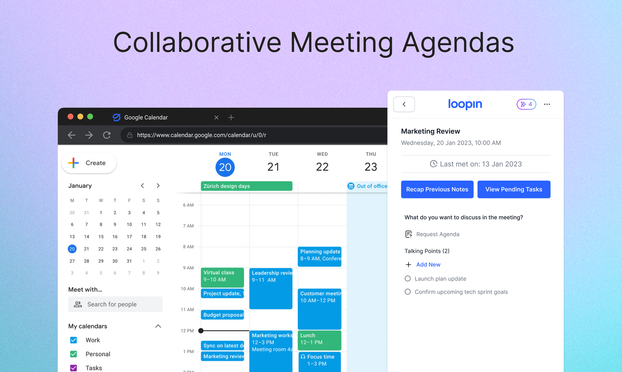 Google Meet için Loopin AI media 4