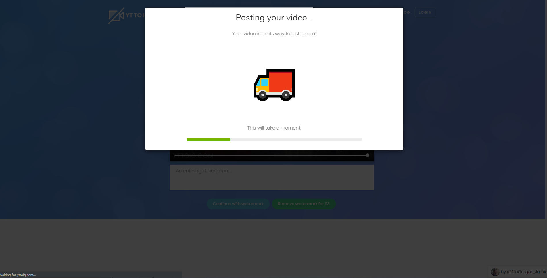 YouTube to Instagram Image