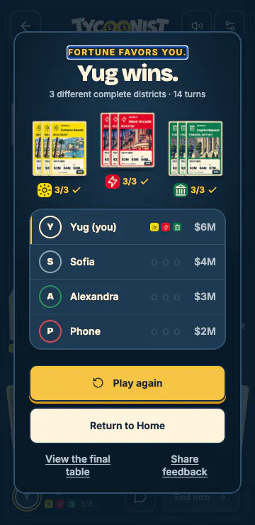 Tycoonist - Property Card Trading Game gallery image