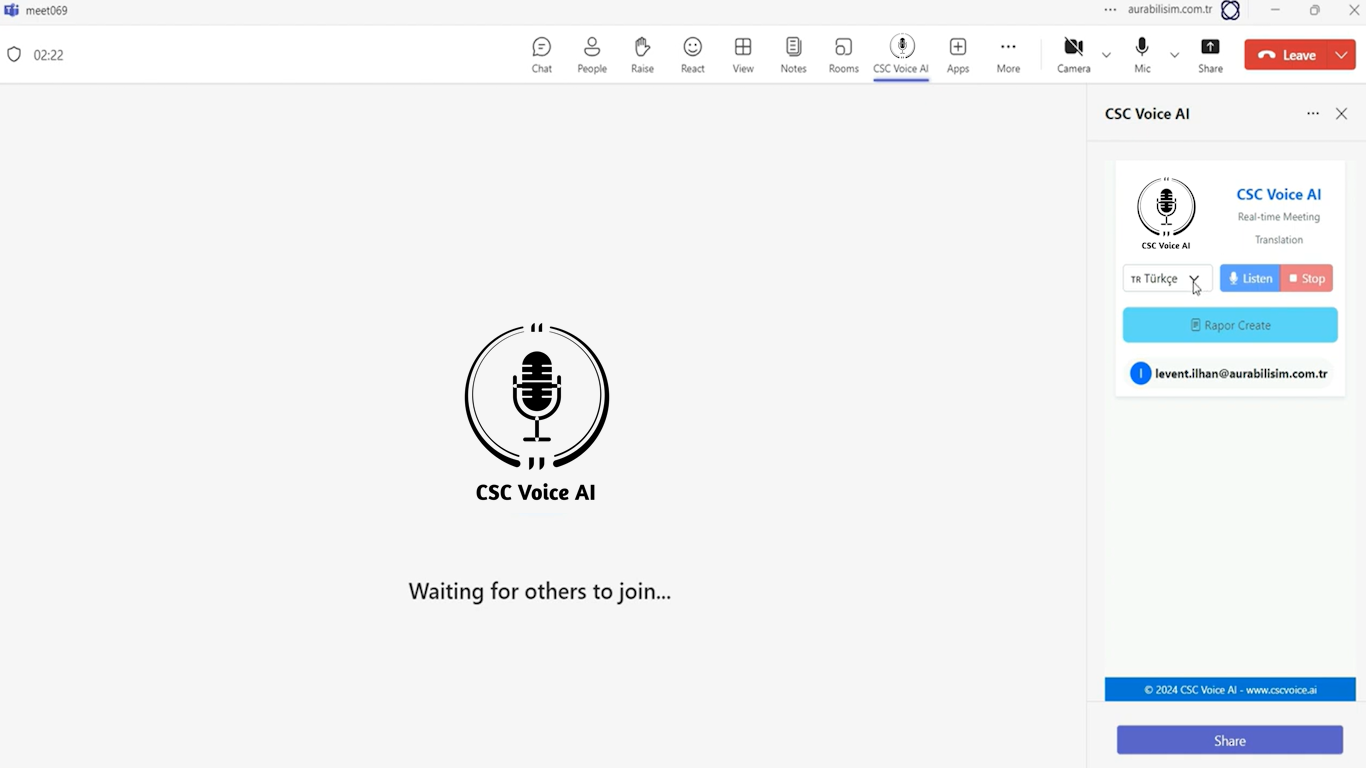 あなたが持っているCSCの声 - Microsoft Teamsリアルタイム会議翻訳転写メディア2