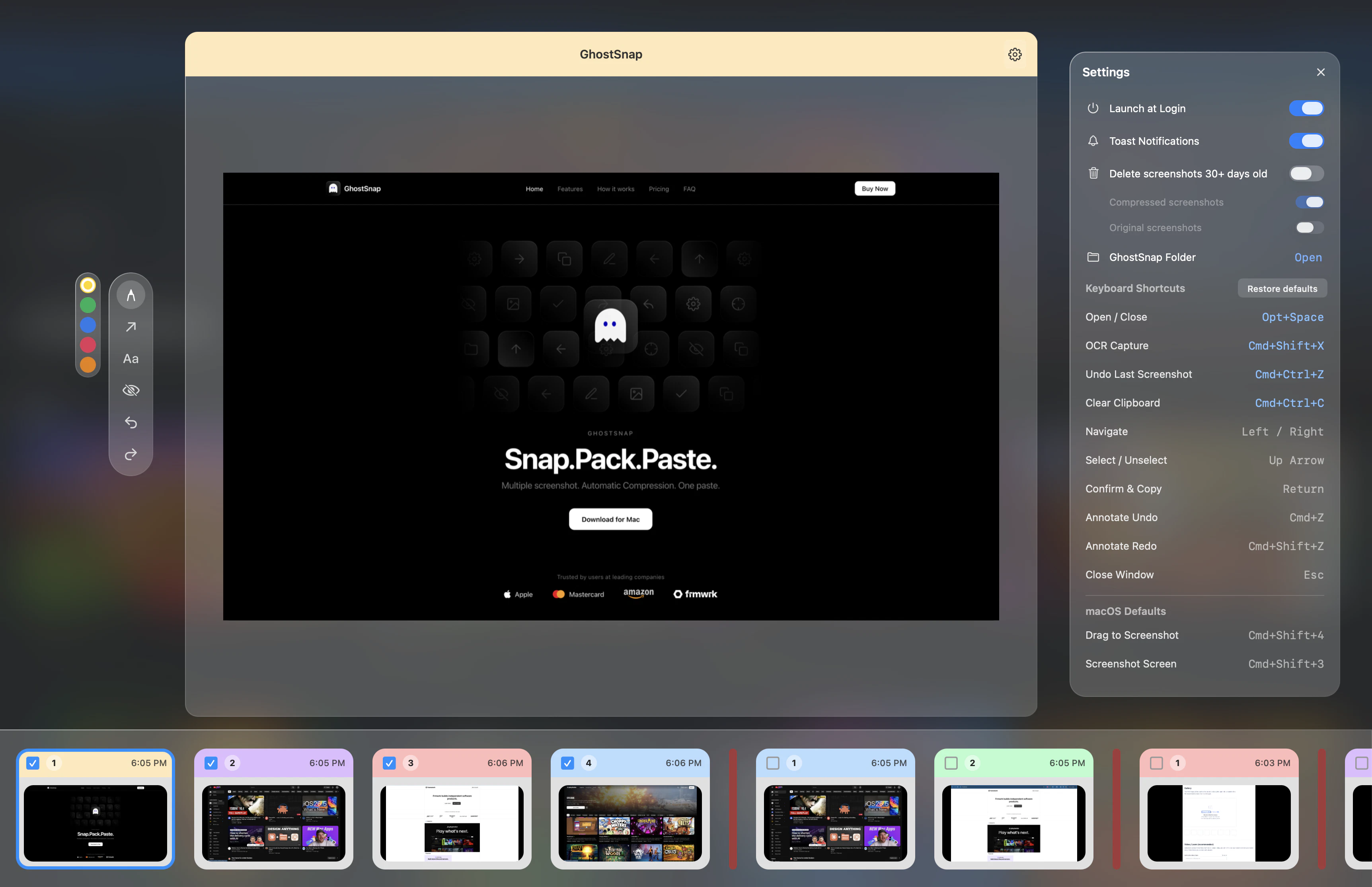 GhostSnap screenshot 1