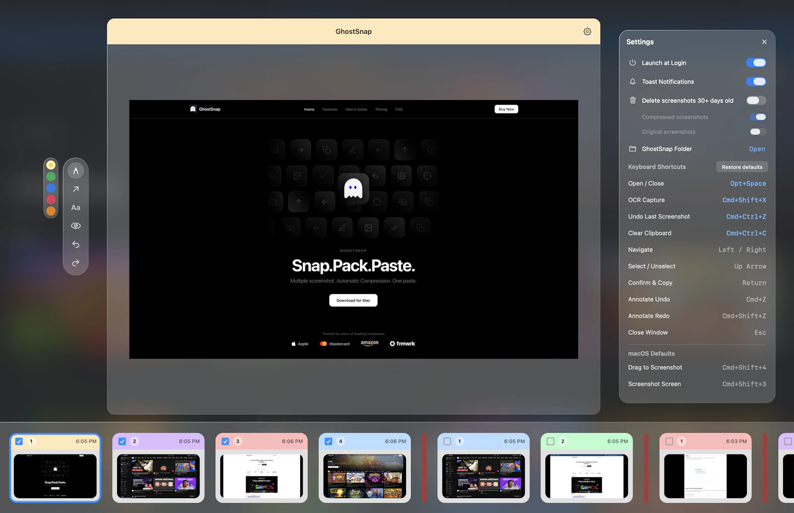GhostSnap screenshot 2