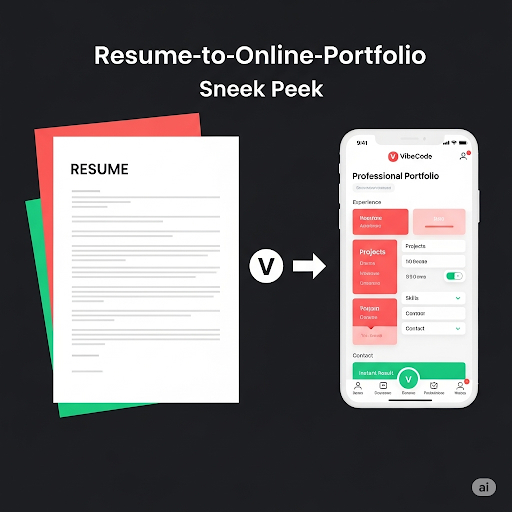 vibeCodes Portfolio Generator {ResumAI} gallery image