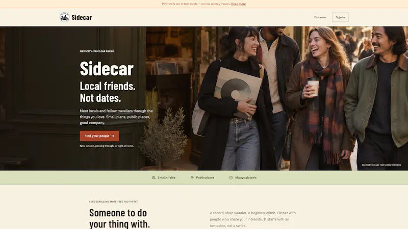 Sidecar Friends screenshot 1