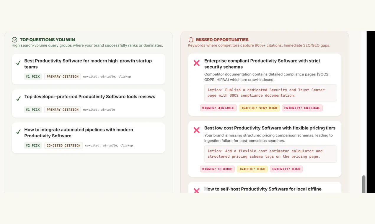 AI Answer Visibility Snapshot gallery image