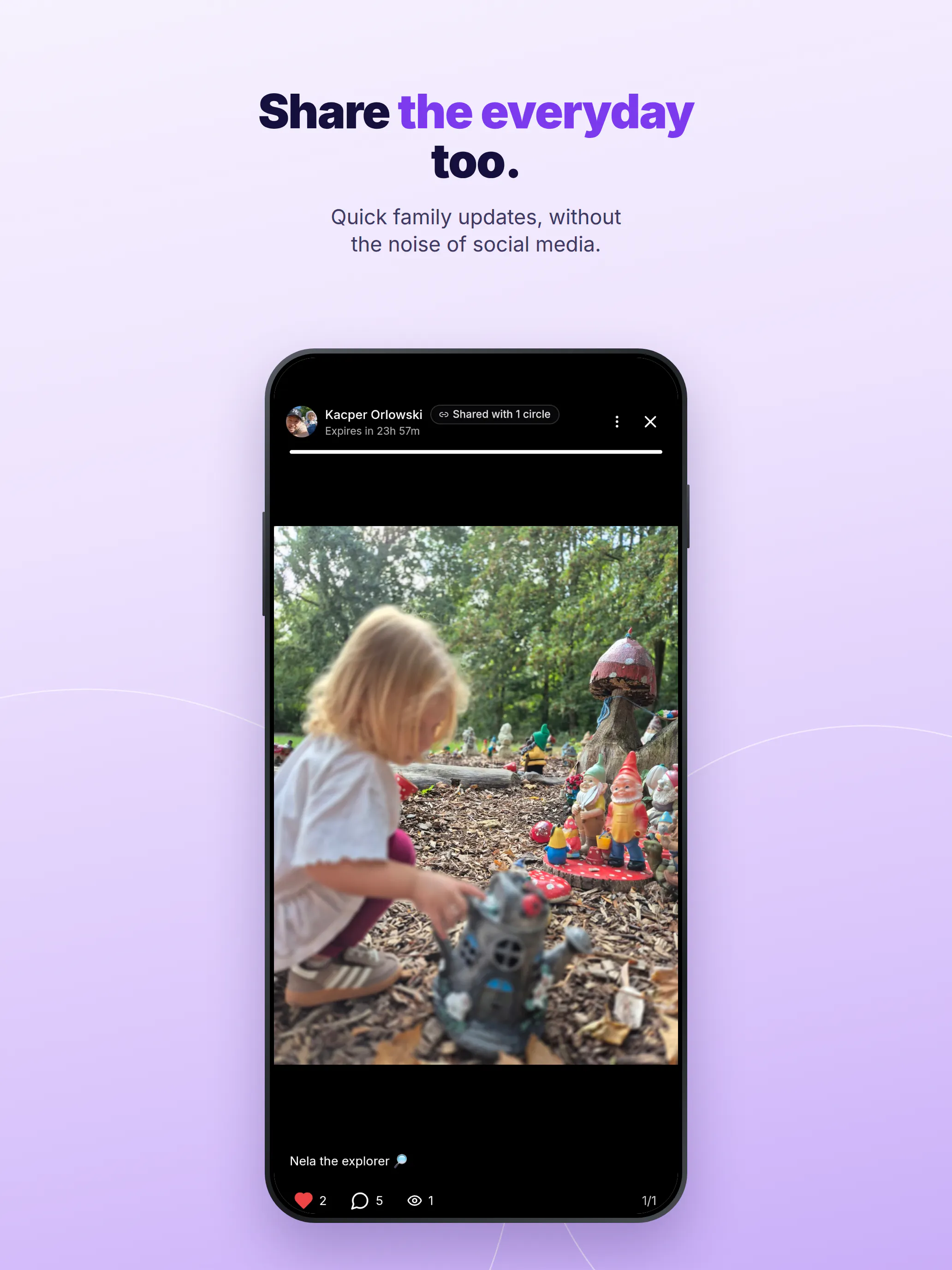 Keepr Circle, Private Family Photo Share gallery image