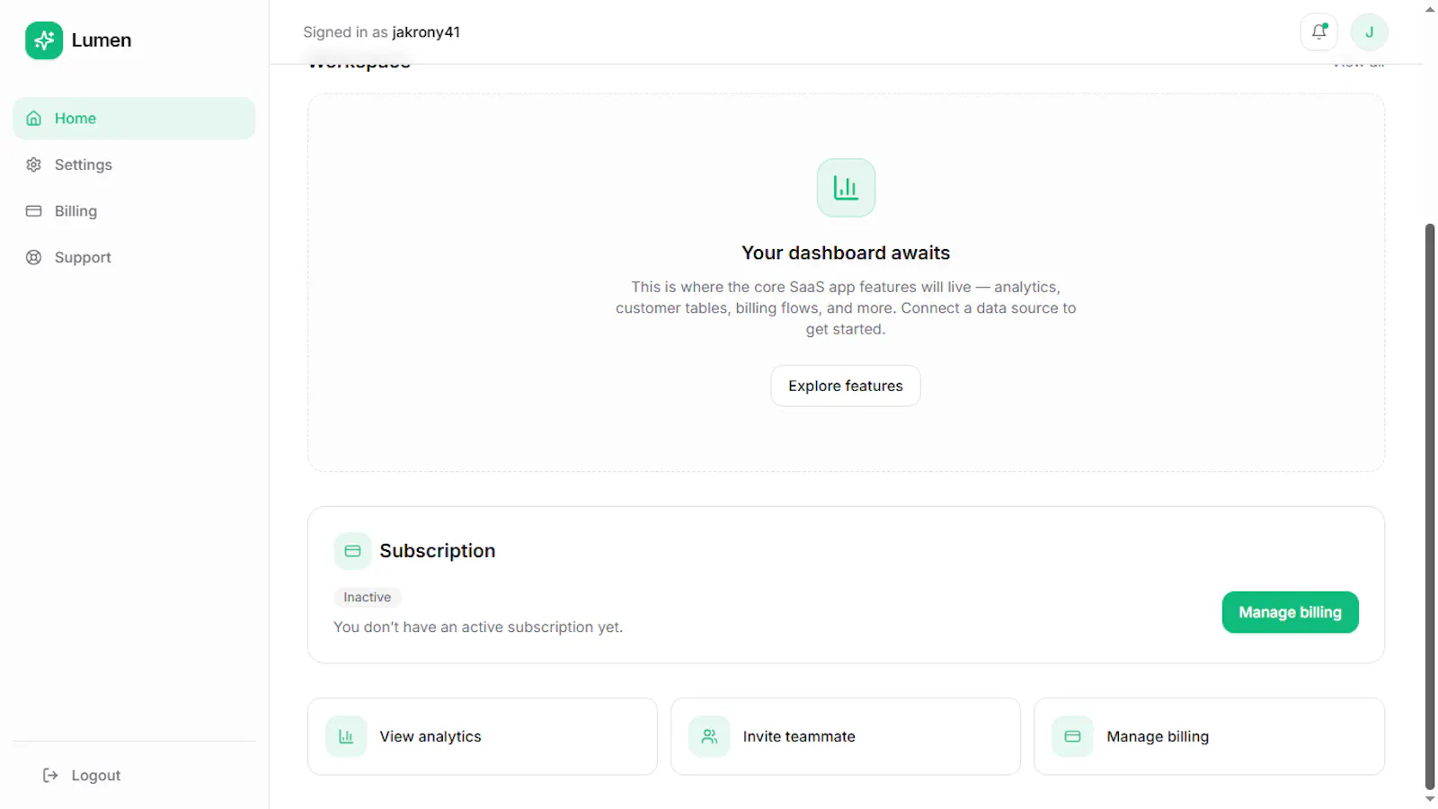 Lumen SaaS Boilerplate screenshot 1