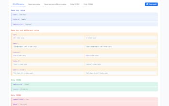 JSON Compare Tool gallery image