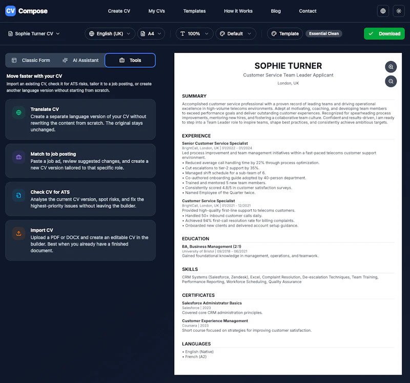 CVCompose screenshot 2