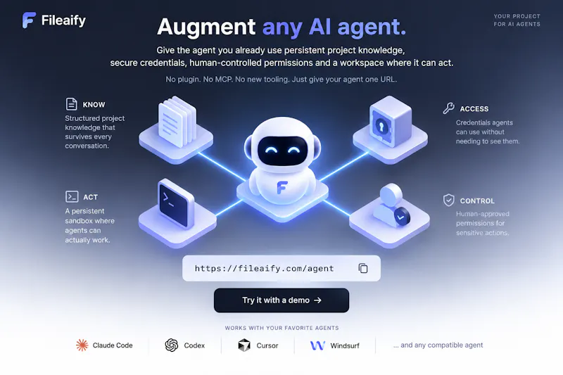 Fileaify.com — Augment any AI agent screenshot 1