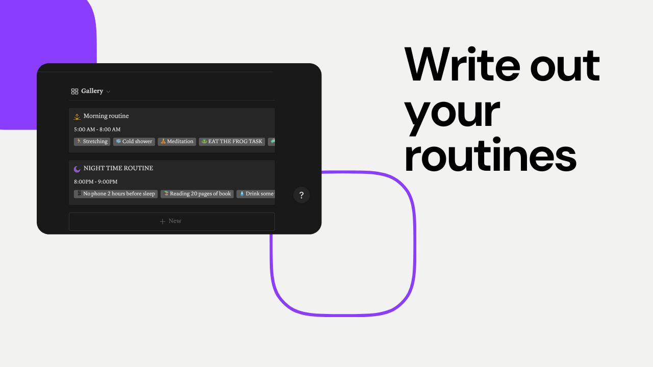 Notion Habit Tracker template gallery image