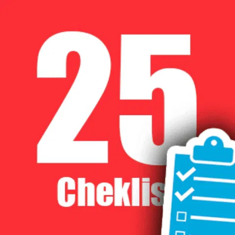 25 Checklists Collection for Startuppers