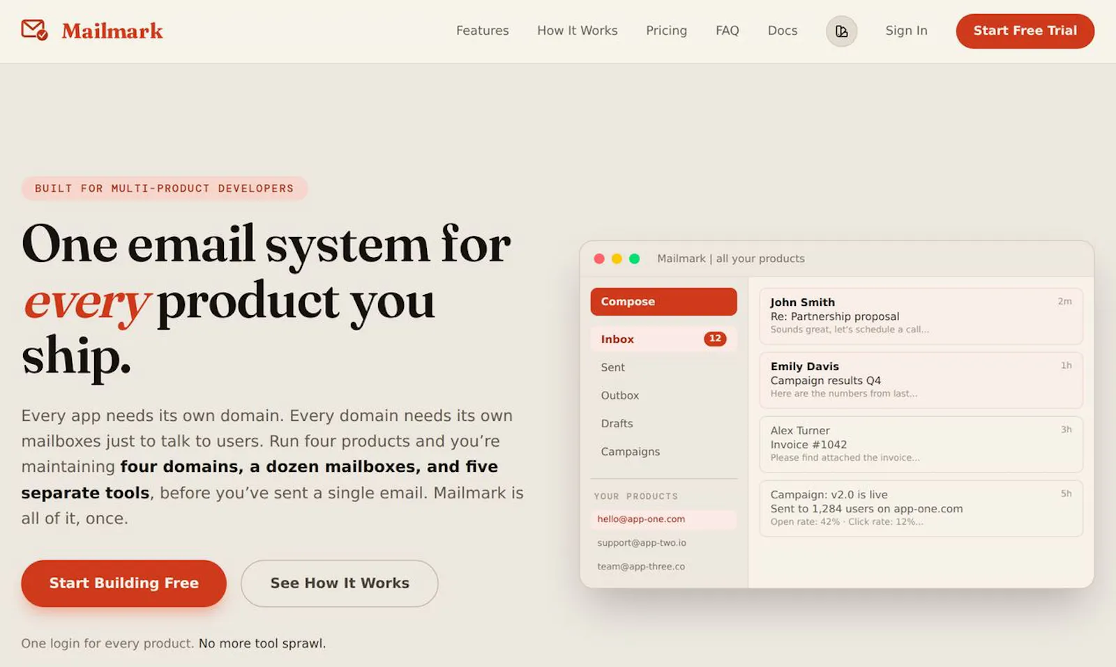 Mailmark screenshot 2