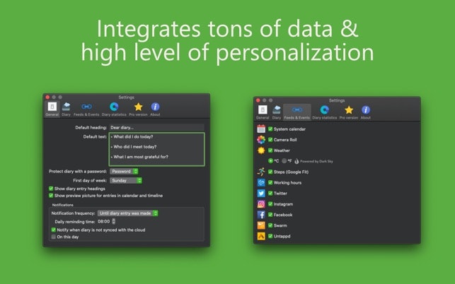 Diarium for macOS gallery image