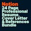 24 Page Resume Cover Letter & Ref Bundle