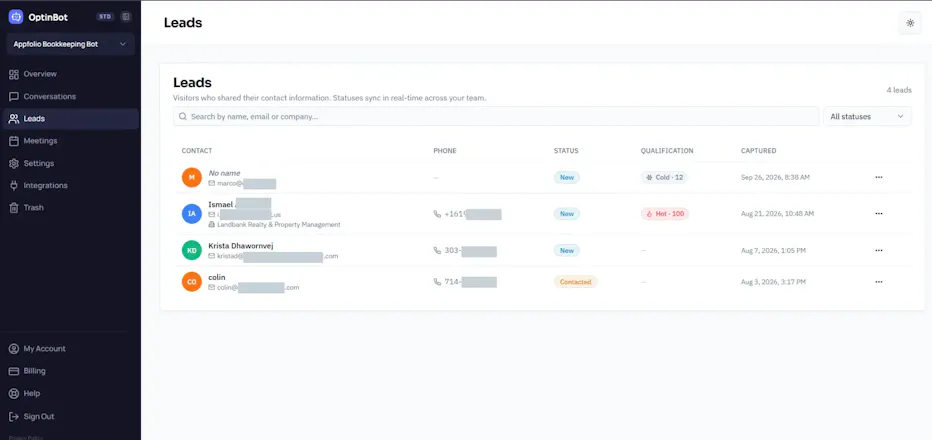 AI-Powered Lead Generation Chatbots gallery image