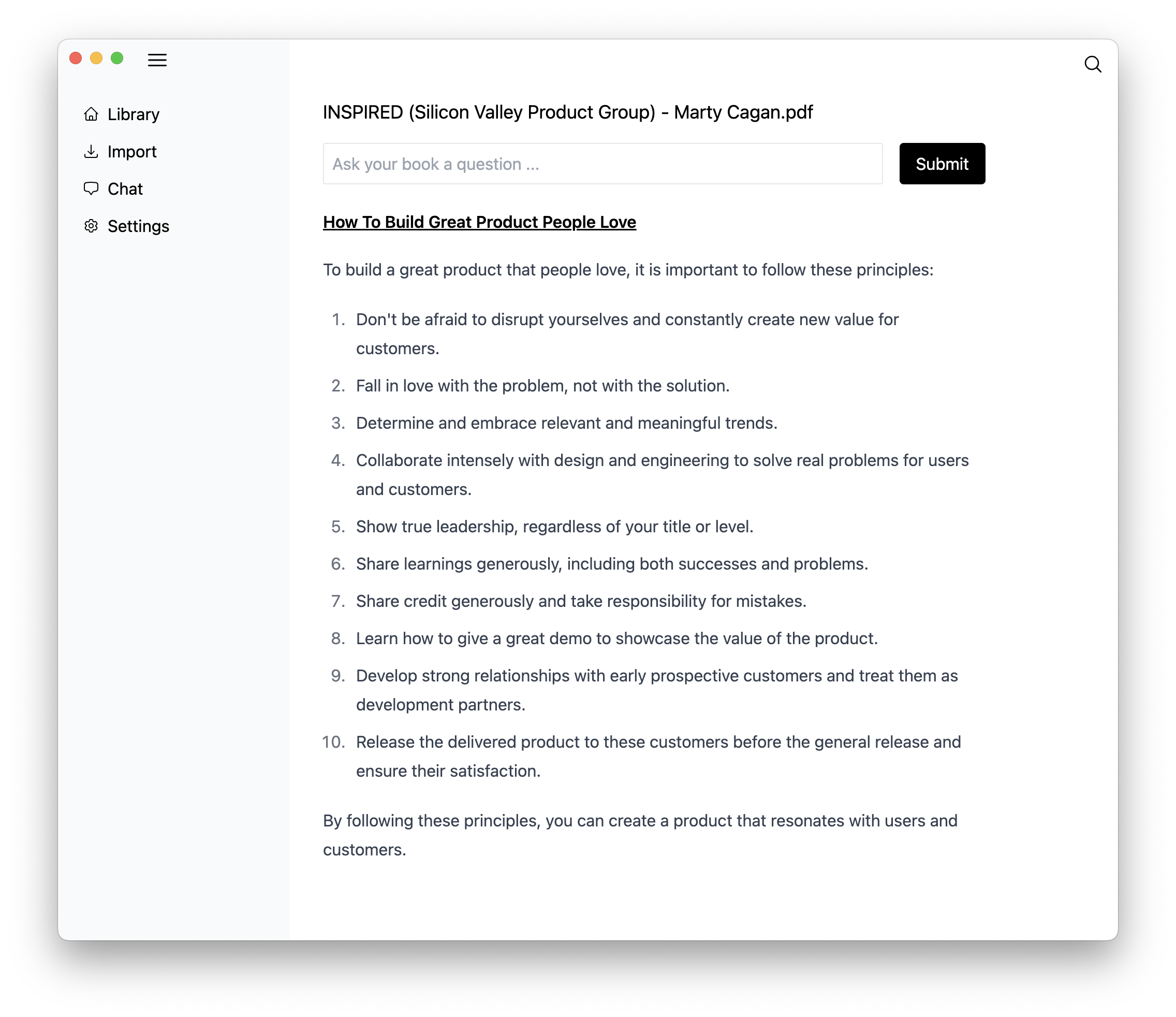 Média Talktoyourbooks - application Mac 2