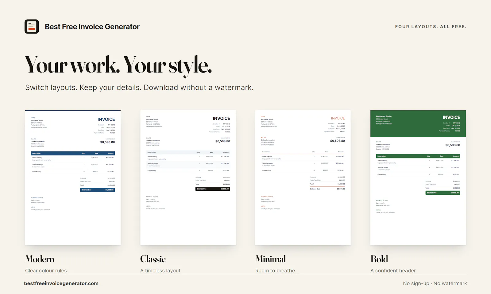 Best Free Invoice Generator screenshot 3