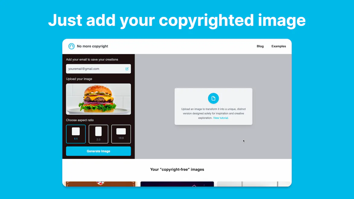 No More Copyright: Upload an image, and get it back copyright-free ...