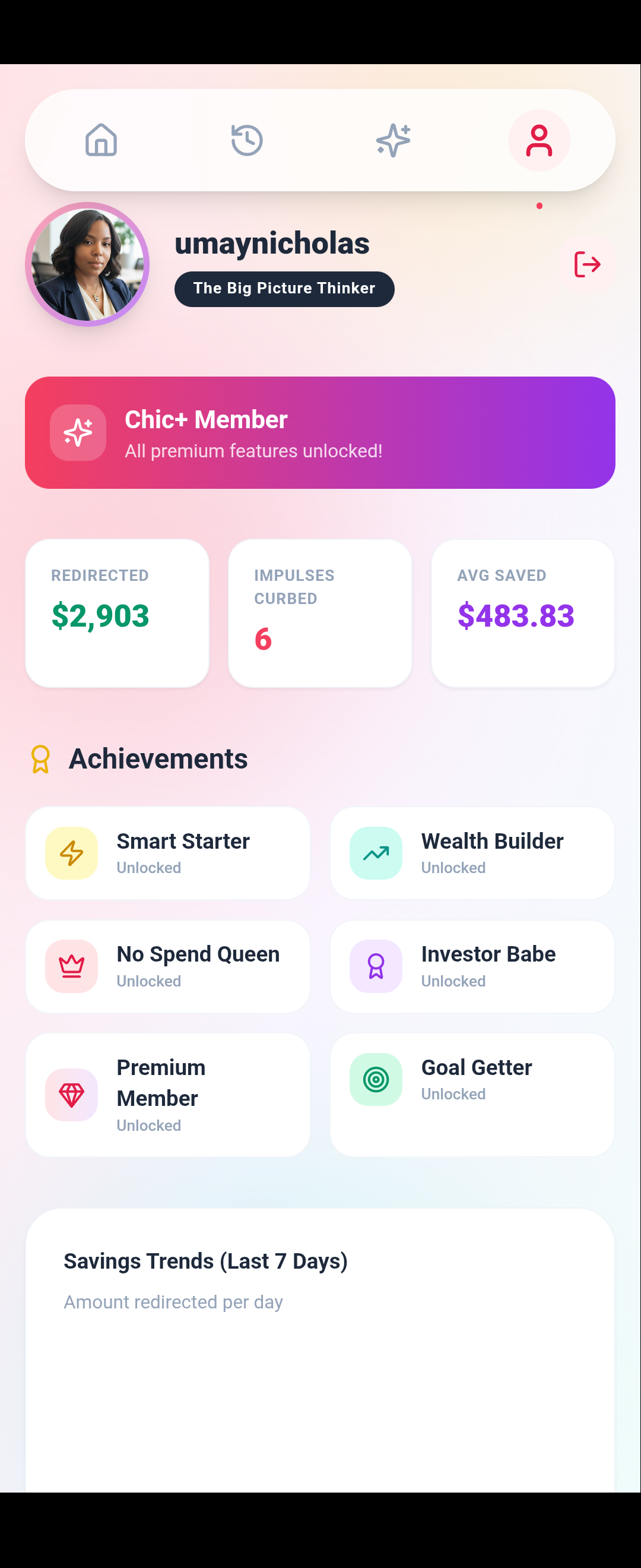 Spend Smart Web App gallery image