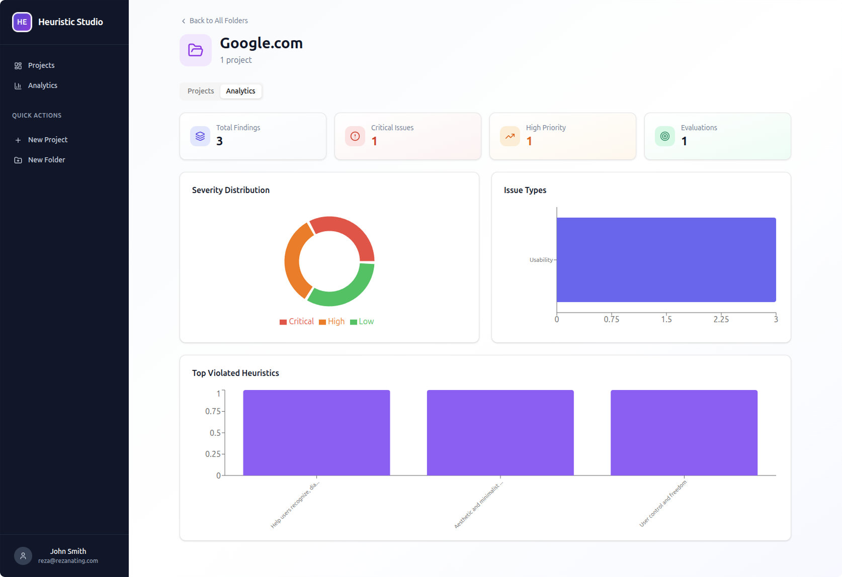 Heuristic Studio - Screenshot 3 showing product features and functionality