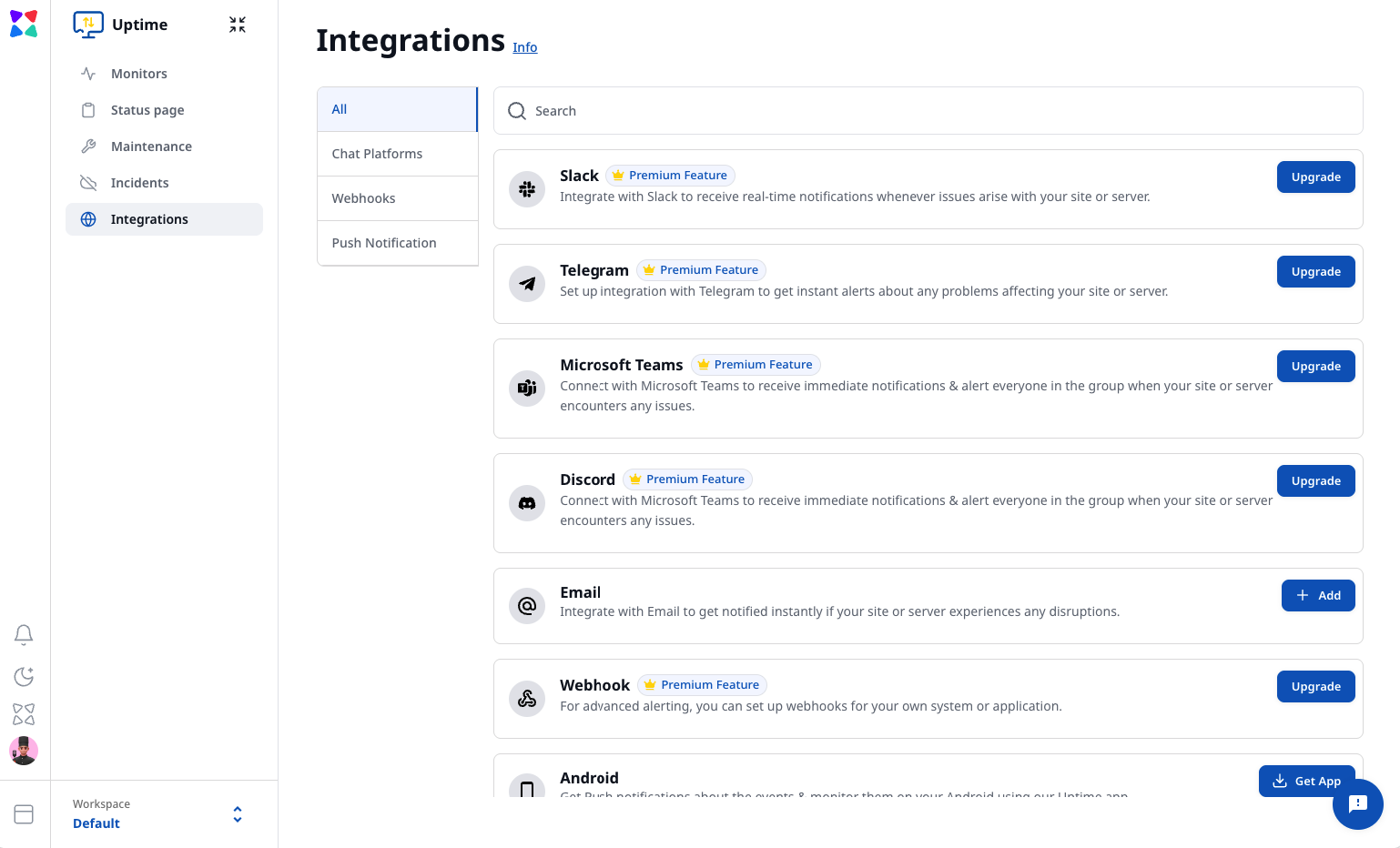 Zunoy Uptime - Screenshot 3 showing product features and functionality