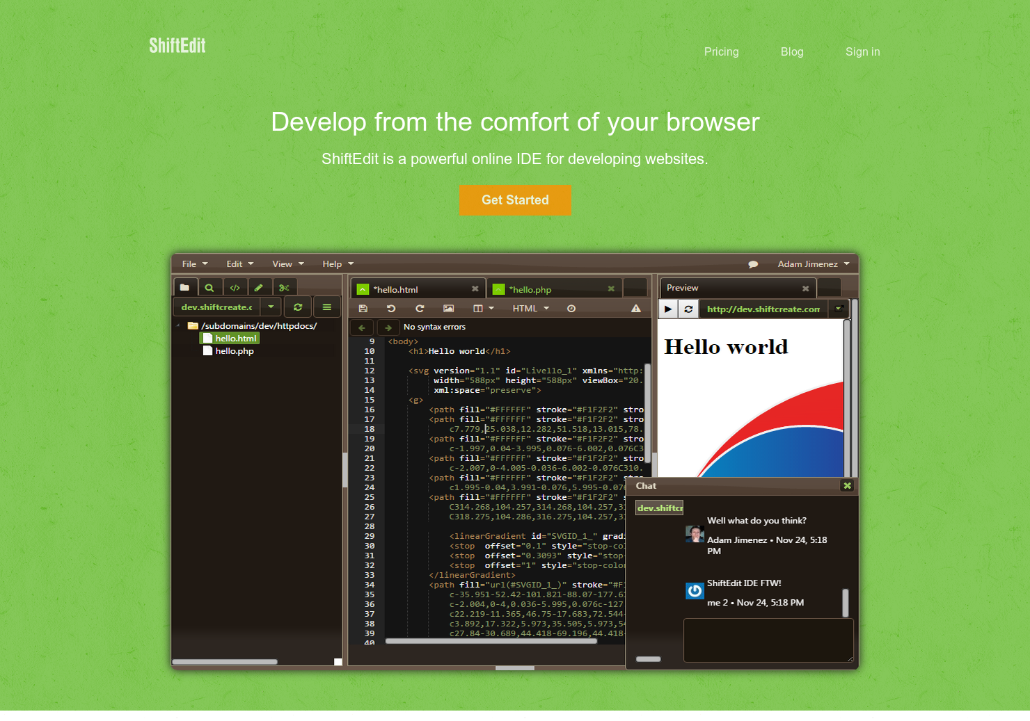 Shiftedit 2.0 gallery image