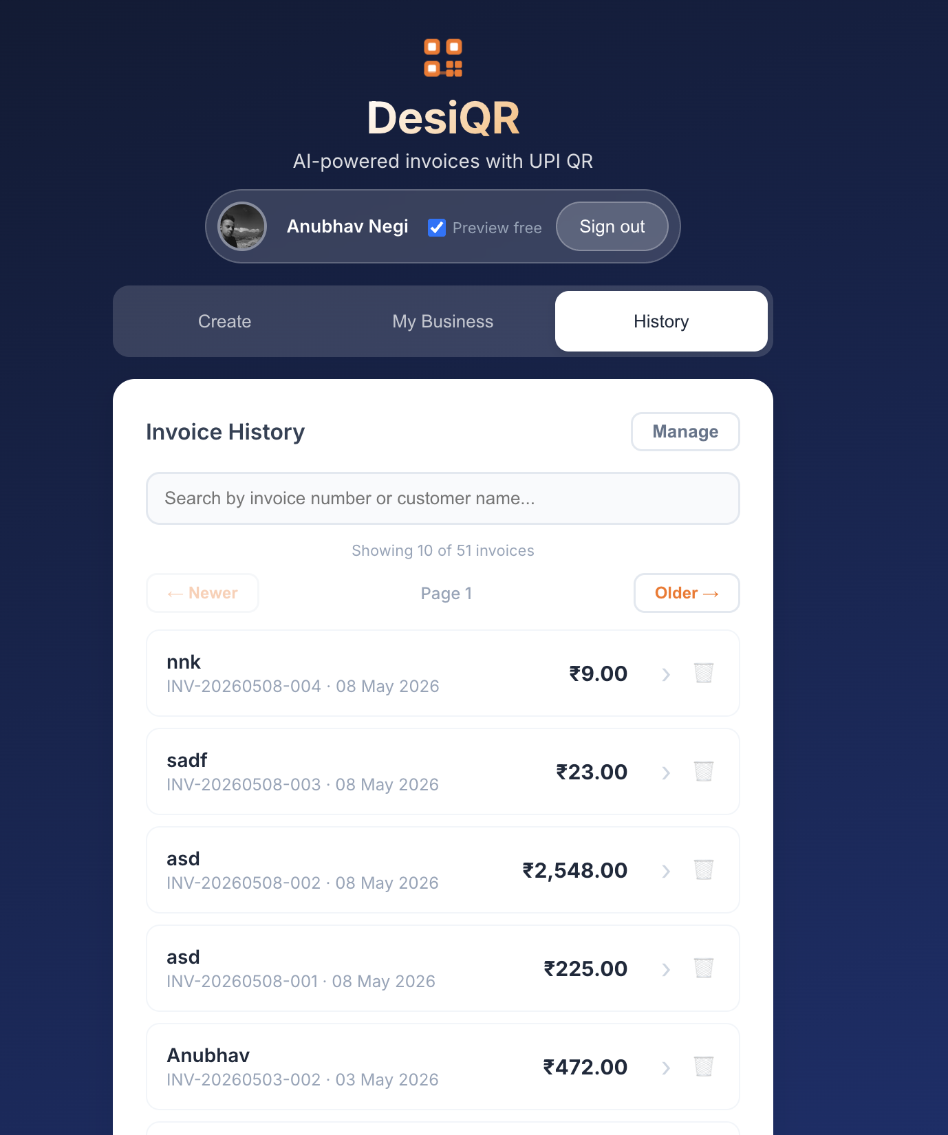DesiQR gallery image