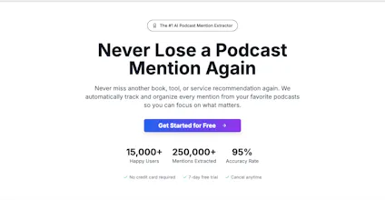 PodMe.ai - Catch podcast mentions gallery image