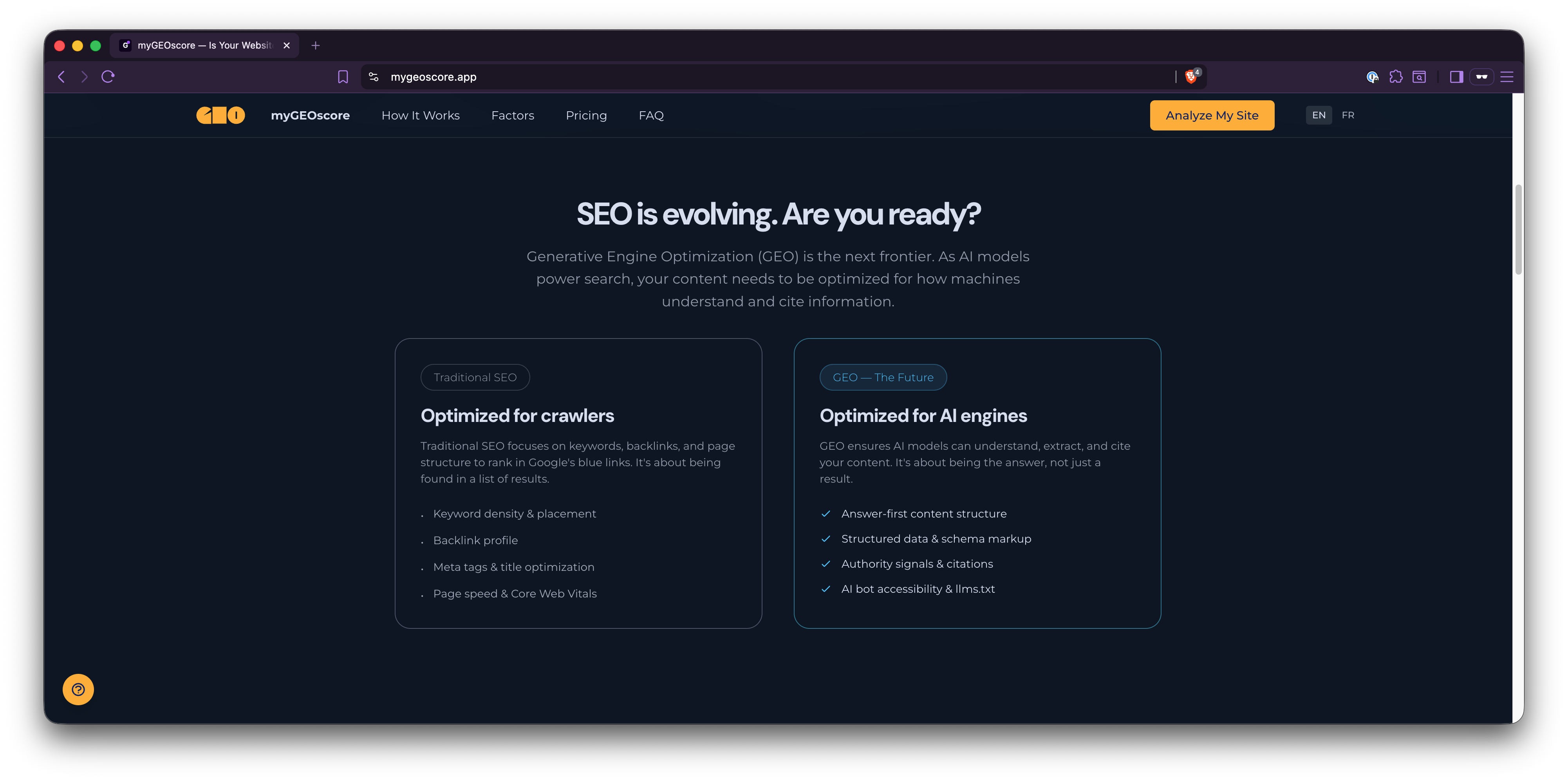 myGEOscore gallery image