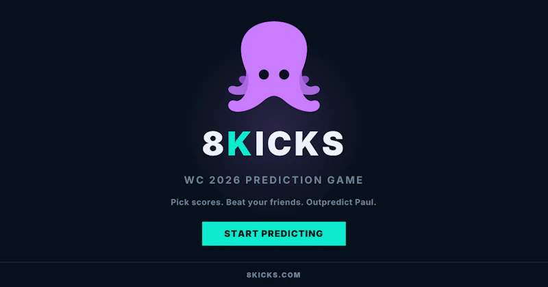 8kicks — World Cup 2026 Predictions screenshot 1