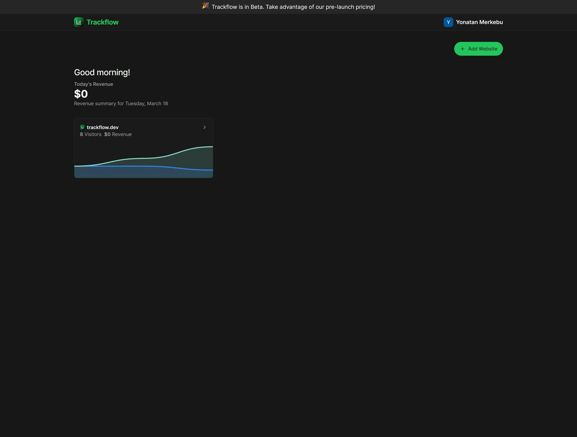 Trackflow - The world's best web analytics app media 2