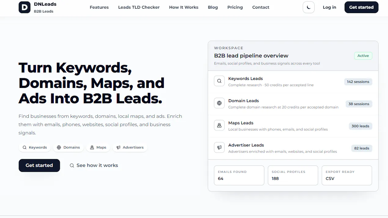 DNLeads B2B Leads product