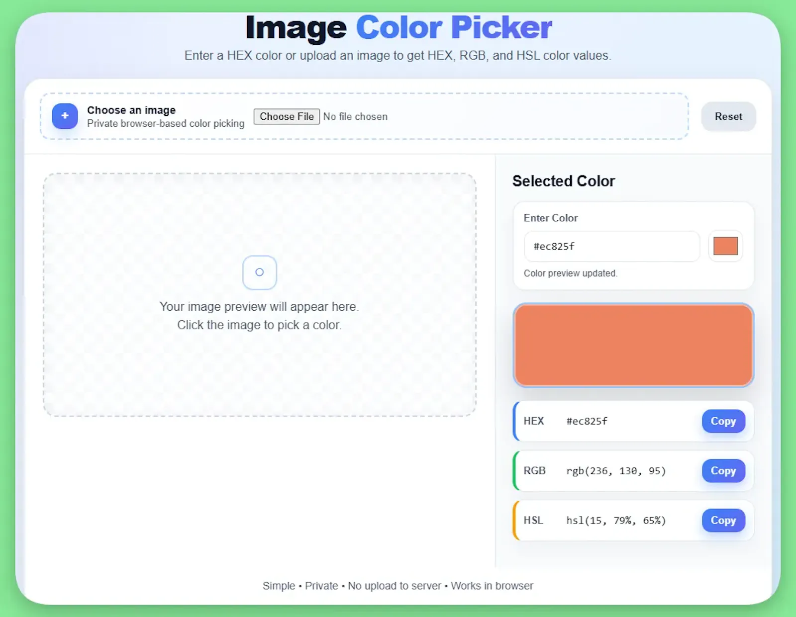 Image Color Picker screenshot 1