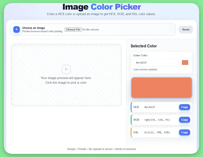 Image Color Picker screenshot 1