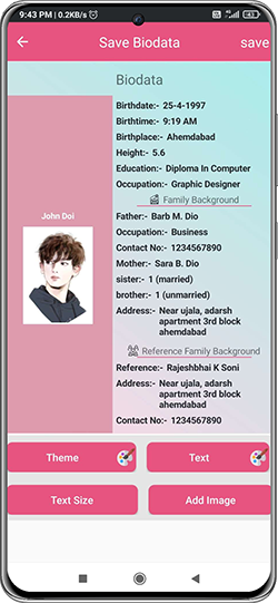 Perfect Biodata Maker gallery image